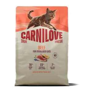 Carnilove True Fresh Beef Sterilised - сухий корм для стерилізованих котів яловичина