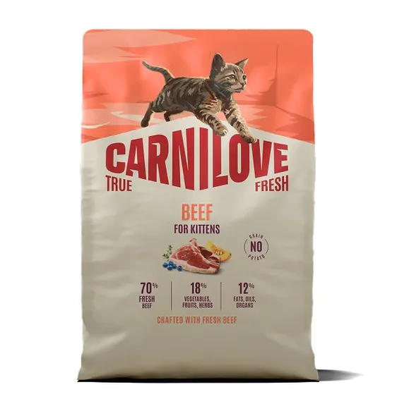 Carnilove True Fresh Beef Kitten - сухий корм для кошенят яловичина