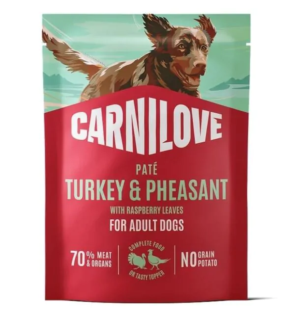 Carnilove Turkey & Pheasant with Raspberry Leaves - вологий корм для собак, паштет індичка і фазан з листям малини 300 г