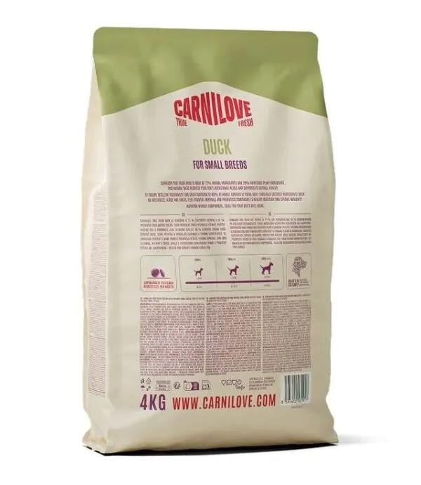 Carnilove True Fresh Duck Small Breed - корм для cобак малих порід з качкою