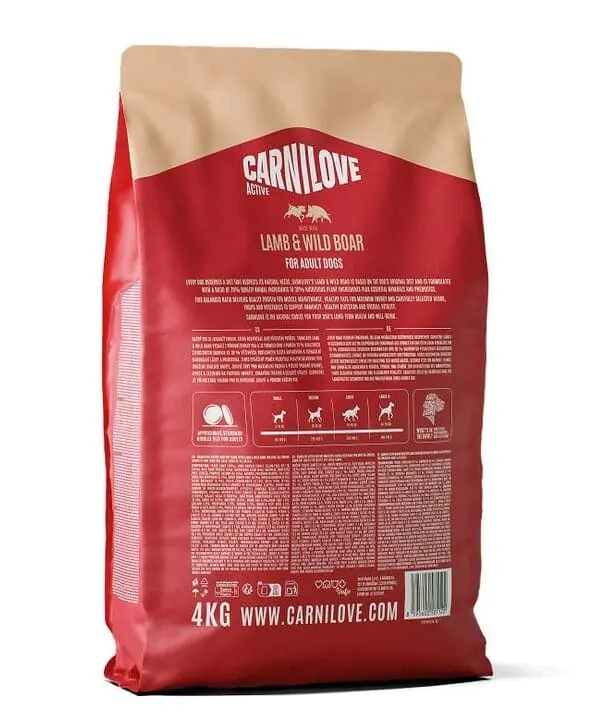 Carnilove Active Dog Lamb & Wild Boar - корм для cобак ягня і дикий кабан