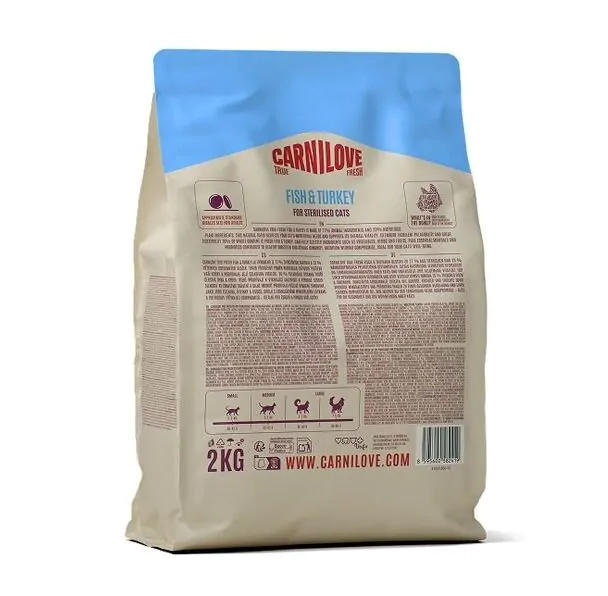 Carnilove True Fresh Fish & Turkey Sterilised - сухий корм для стерилізованих котів риба та індичка Carnilove True Fresh Fish & Turkey Sterilised - сухий корм для стерилізованих котів риба та індичка