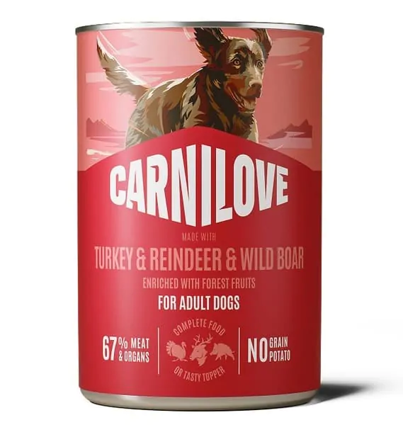 Carnilove Turkey & Reindeer & Wildboar - вологий корм для собак паштет індичка, оленина і дикий кабан 400 г