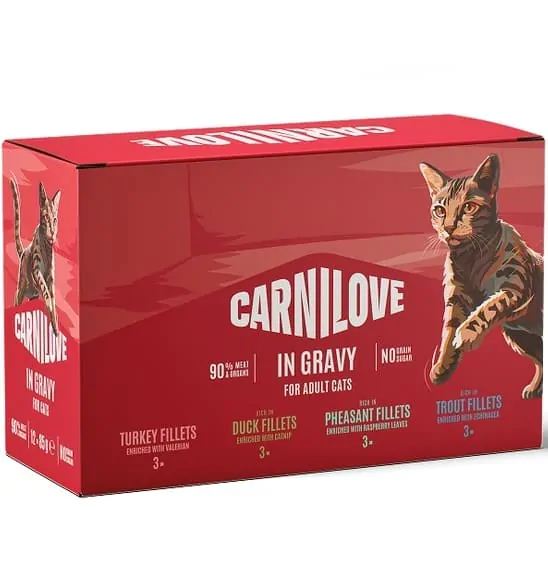 Carnilove Gravy Multipack - вологий корм для котів в соусі 12x85 г