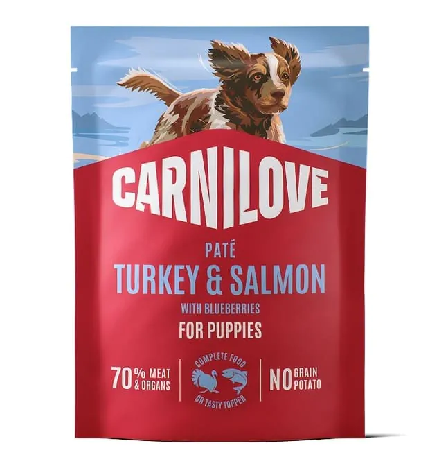 Carnilove Turkey & Salmon with Blueberries - вологий корм для цуценят, паштет індичка і лосось з лохиною 300 г