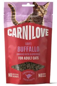 Ласощі Carnilove Soft Snack Buffallo with Blueberries для котів м'які буйвол і лохина 50 г