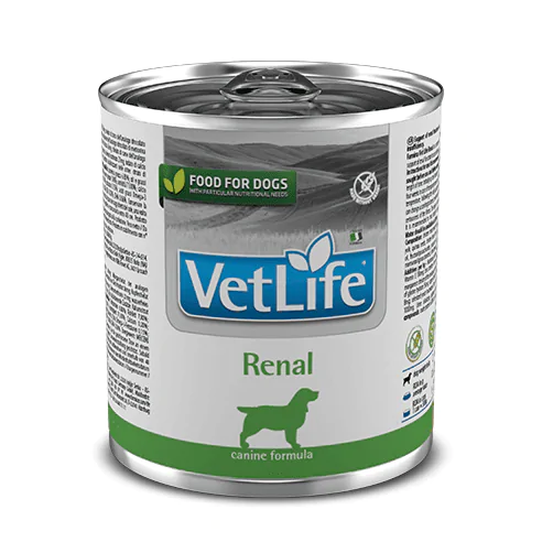 Farmina Vet Life Natural Diet Dog Renal Cans - вологий корм для собак для підтримки функції нирок, 300 г