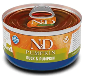 Farmina N&D Pumpkin Grain Free Cat Adult Duck & Pumpkin Cans - вологий корм для котів з гарбузом та качкою, 70 г