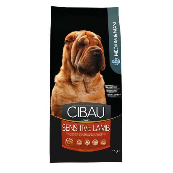 Farmina Cibau Sensitive Adult Medium & Maxi - корм для собак з чутливим травленням, ягня
