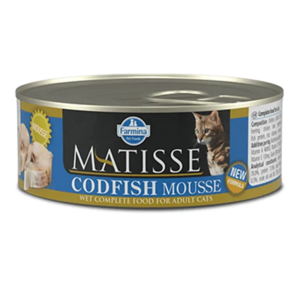 Farmina Matisse Cat Mousse Codfish - вологий корм для дорослих котів, з тріскою, 85 г
