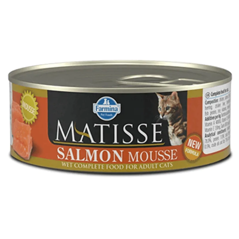 Farmina Matisse Cat Mousse Salmon - вологий корм для дорослих котів, з лососем, 85 г Farmina Matisse Cat Mousse Salmon - вологий корм для дорослих котів, з лососем, 85 г