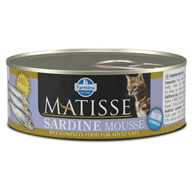 Farmina Matisse Cat Mousse Sardine - вологий корм для дорослих котів, з сардиною, 85 г