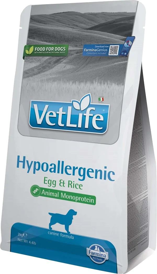 Farmina Vet Life Natural Diet Dog Hypoallergenic Egg&Rice - корм для собак при харчовій алергії