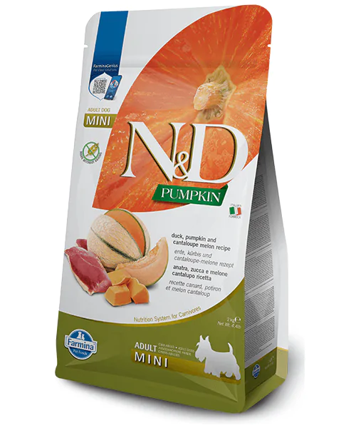 Farmina N&D Pumpkin Grain Free Dog Adult Mini Duck & Cantaloupe - корм для собак з качкою та динею, 2 кг