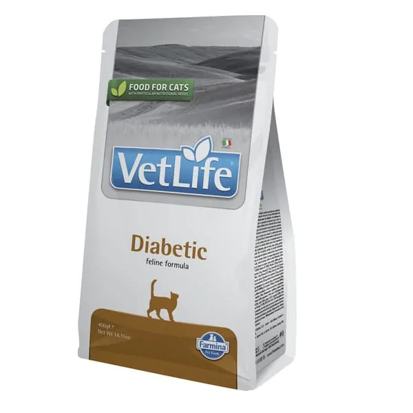 Farmina Vet Life Cat Diabetic - корм для котів для контролю рівня глюкози в крові при цукровому діабеті