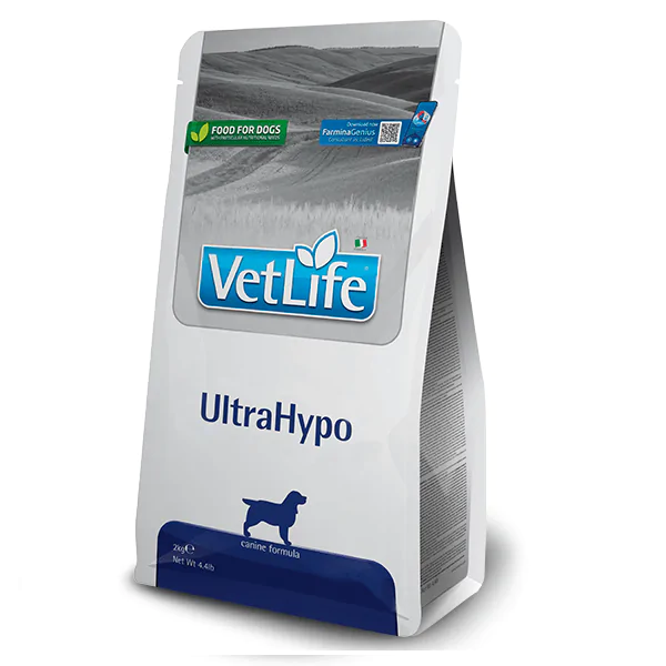 Farmina Vet Life Natural Diet Dog Ultrahypo - корм для собак для зменшення непереносимості інгредієнтів та поживних речовин, 2 кг