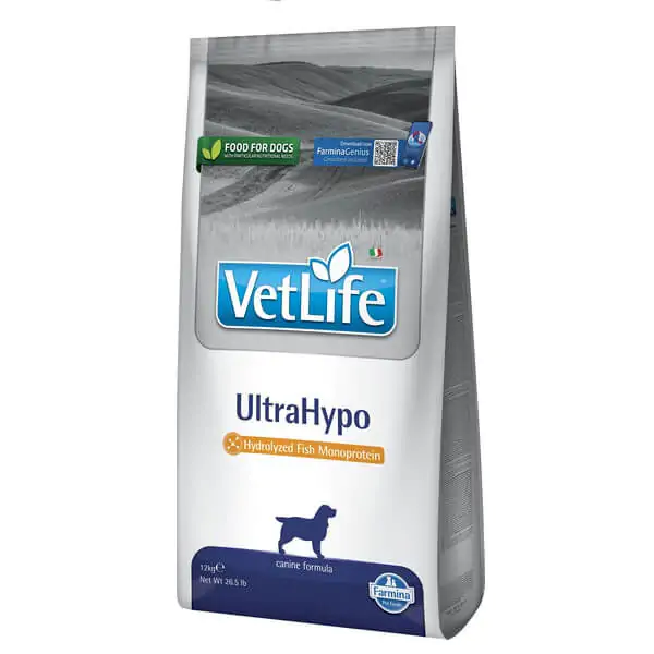 Farmina Vet Life Natural Diet Dog Ultrahypo - корм для собак для зменшення непереносимості інгредієнтів та поживних речовин, 2 кг