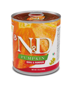 Farmina N&D Pumpkin Grain Free Dog Adult Quail & Pumpkin Cans - вологий корм для собак всіх порід з гарбузом та перепілкою 285 г
