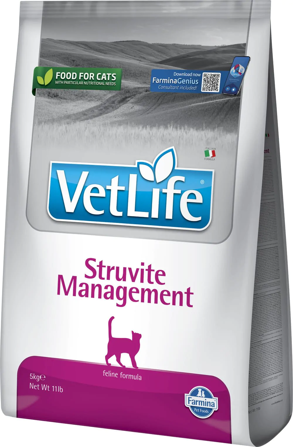 Farmina Vet Life Natural Diet Cat Management Struvite - корм-дієта для котів для струвітного уролітіазу та ідіопатичного циститу Farmina Vet Life Natural Diet Cat Management Struvite - корм-дієта для котів для струвітного уролітіазу та ідіопатичного циститу