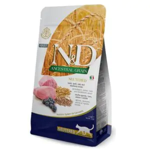 Farmina Cat N&D Low Grain Lamb&Blueberry Adult - сухий низькозерновий корм для дорослих кішок з ягнятком та чорницею 10 кг