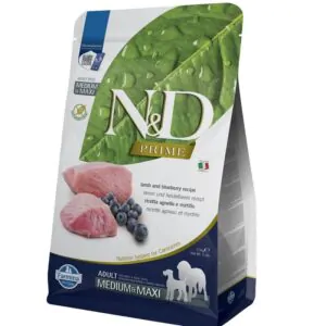 Farmina N&D Prime Dog Lamb & Blueberry Adult Medium & Maxi - сухий корм для собак з ягням та чорницею, 2,5 кг
