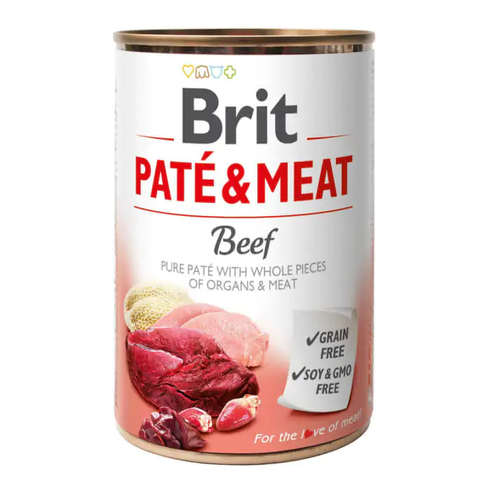 Brit Care Pate and Meat Beef - вологий корм для собак яловичина 800 г Brit Care Pate and Meat Beef - вологий корм для собак яловичина 800 г