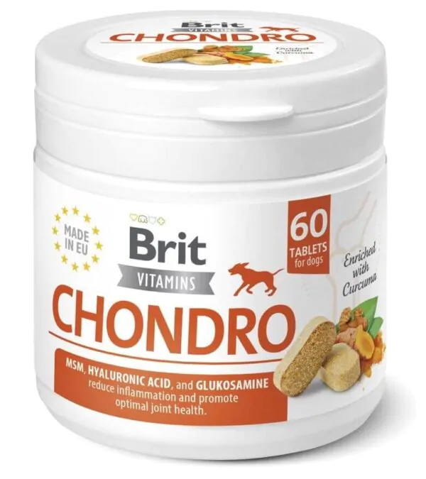 Вітаміни для собак Brit Vitamins Chondro для суглобів 60 таблеток