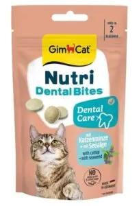 Вітаміни GimCat Nutri Dental Bites для котів для здоров'я зубів 40 г