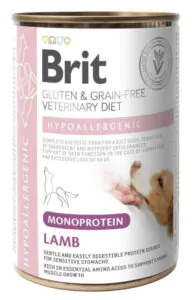 Brit VetDiets Hypoallergenic - вологий корм для собак з харчовою алергією з ягням 400 г