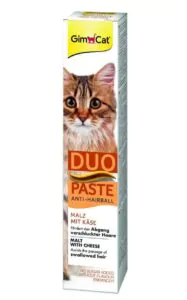Паста GimCat DUO PASTE Anti-hairboll malt with cheese для котів з чутливим травленням мальт та сир 50 г