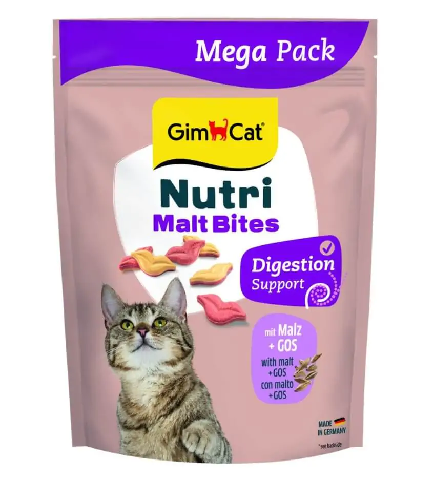 Вітаміни GimCat Nutri Malt Bites для дорослих котів для виведення грудок шерсті з мальтом 425 г Вітаміни GimCat Nutri Malt Bites для дорослих котів для виведення грудок шерсті з мальтом 425 г