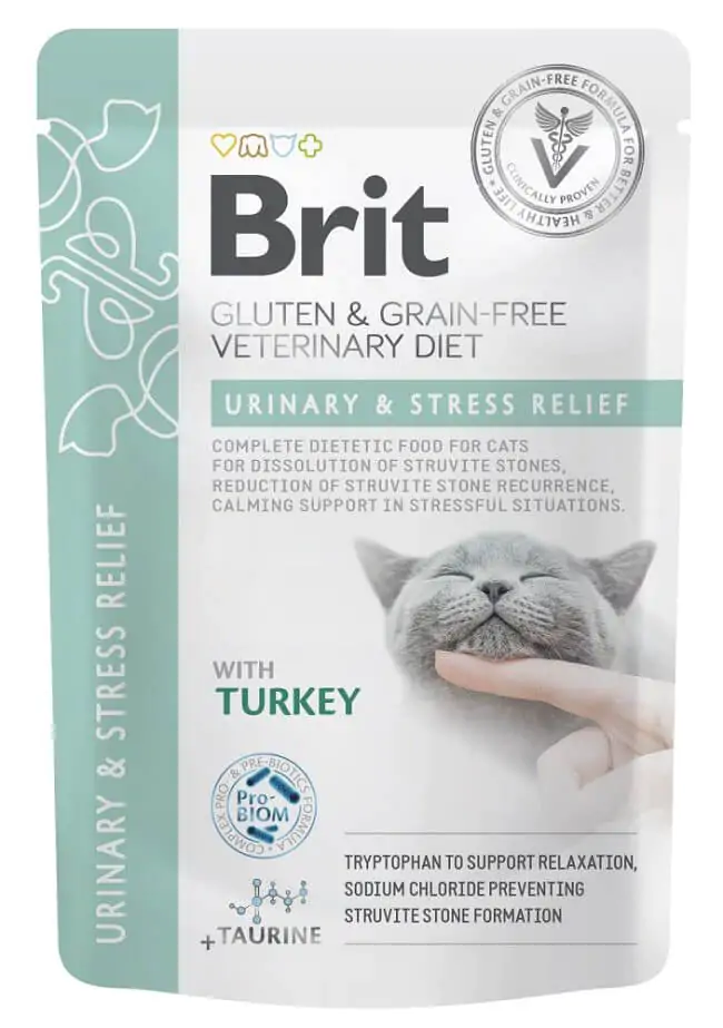 Brit GF VD Urinary and Stress Relief - вологий корм для котів з індичкою 85 г Brit GF VD Urinary and Stress Relief - вологий корм для котів з індичкою 85 г