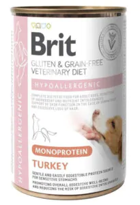 Brit VetDiet Hypoallergenic Turkey - вологий корм для собак із харчовою алергією з індичкою 400 г