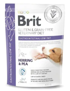 Brit VetDiet Dog Gastrointestinal-Low - корм для собак при проблемах з травленням з обмеженим вмістом жиру з оселедцем
