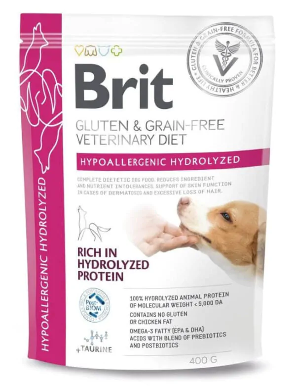 Brit VetDiet Dog Hypoallergenic Hydrolyzed - корм для собак із харчовою алергією з гідролізованим білком