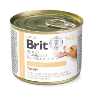 Brit VetDiet Hepatic - вологий корм для собак для підтримки функцій печінки з індичкою 200 г