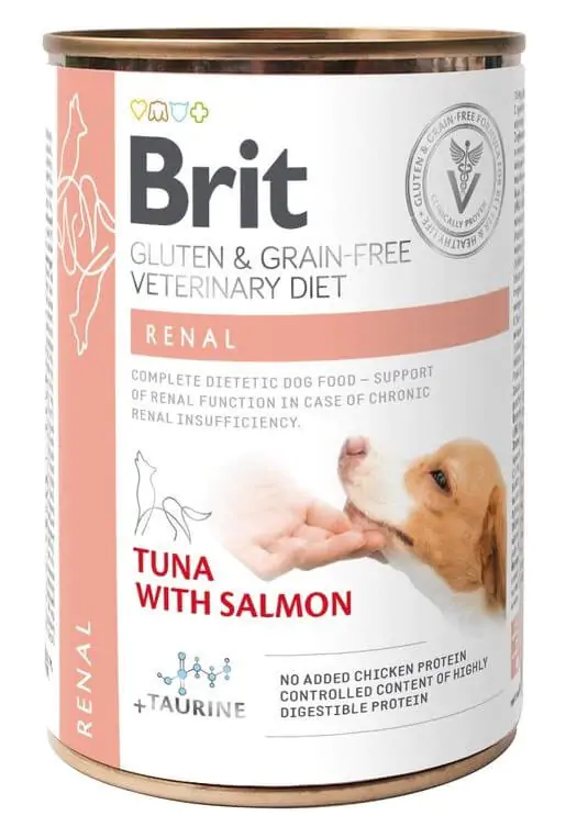 Brit Grain Free Veterinary Diets Renal - вологий корм для собак з хронічною нирковою недостатністю з тунцем лососем 400 г